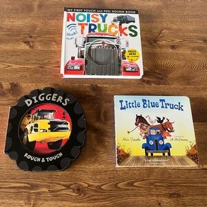 Kids Truck Book Bundle - Sound Book + Board Books